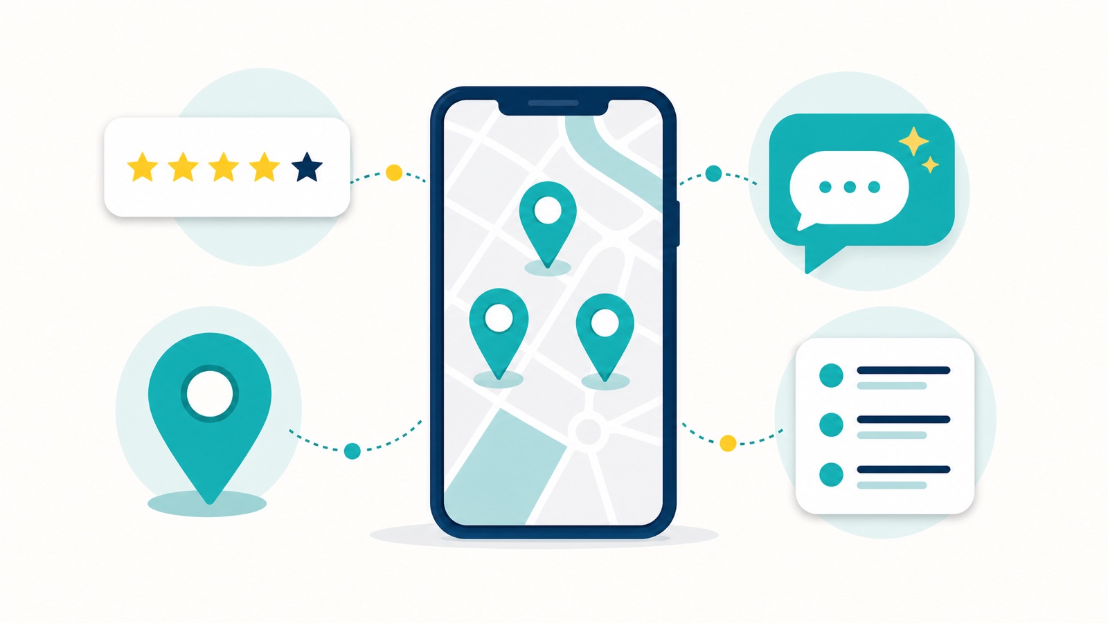 Core local SEO signals: profile, reviews, map pack and AI