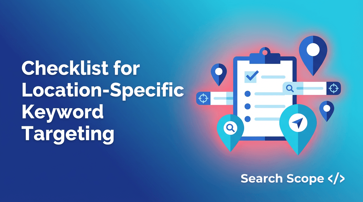 Infographic on Location-Specific Keyword Targeting Checklist