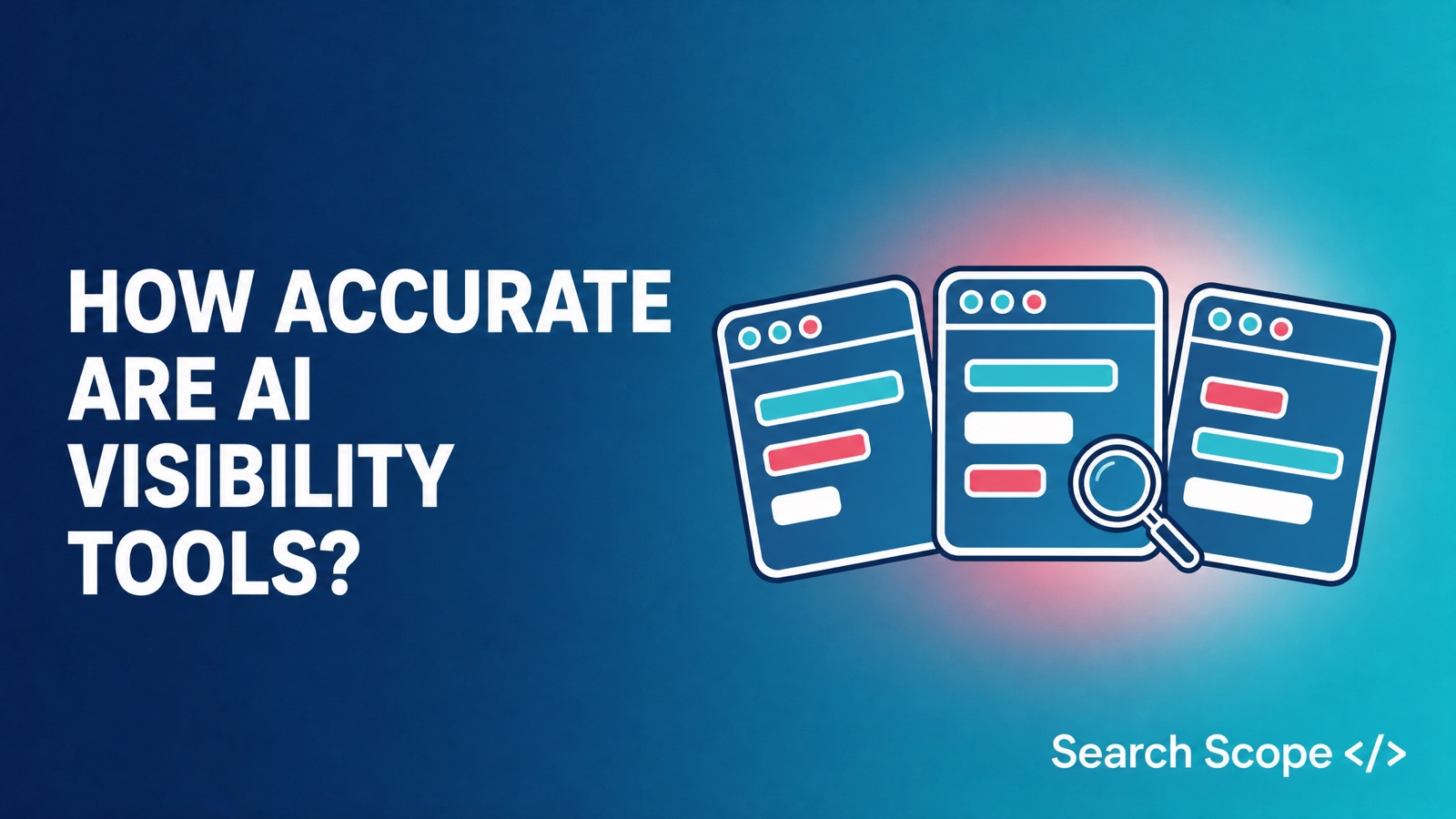 How accurate are AI visibility tools: the same question returning three different result sets across three surfaces