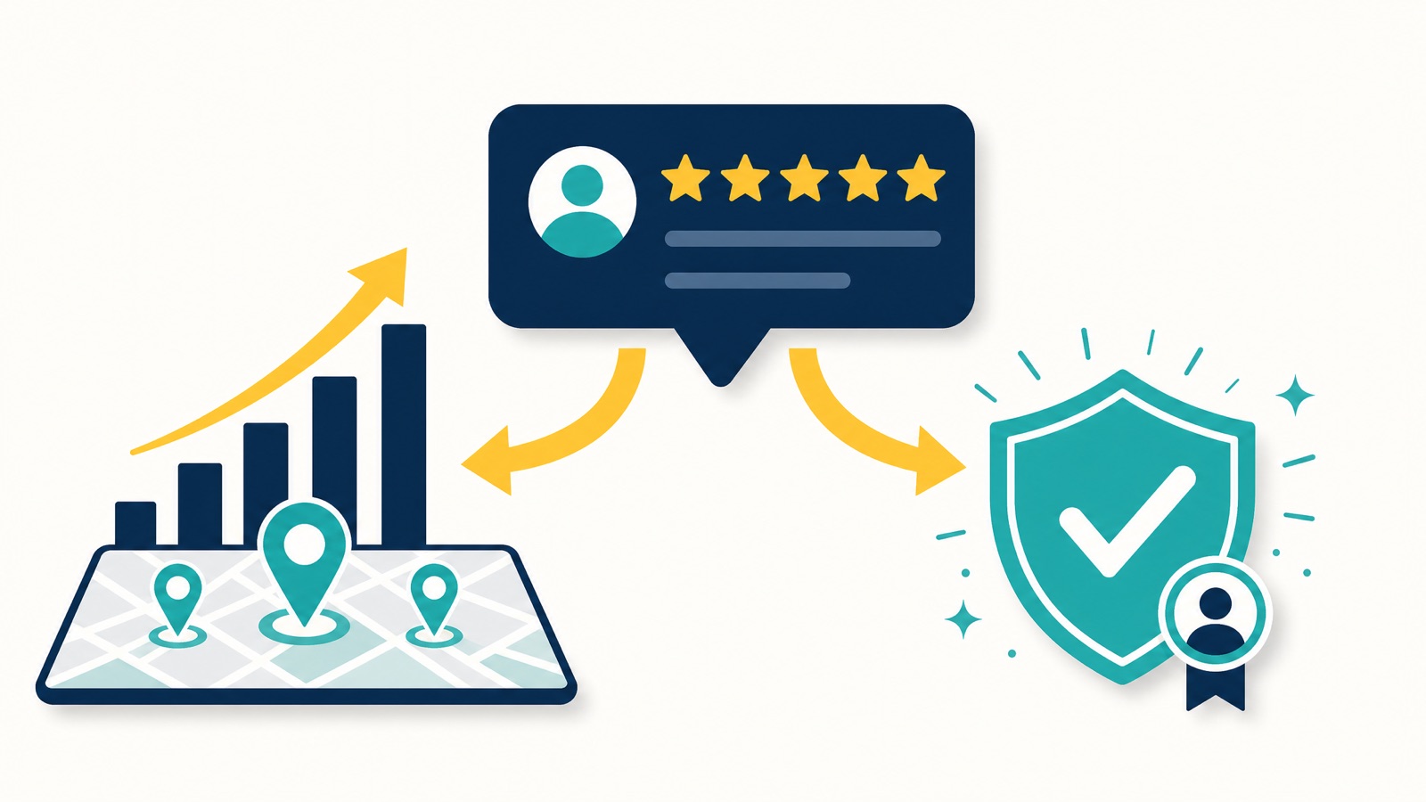 A review lifting both local ranking and customer trust