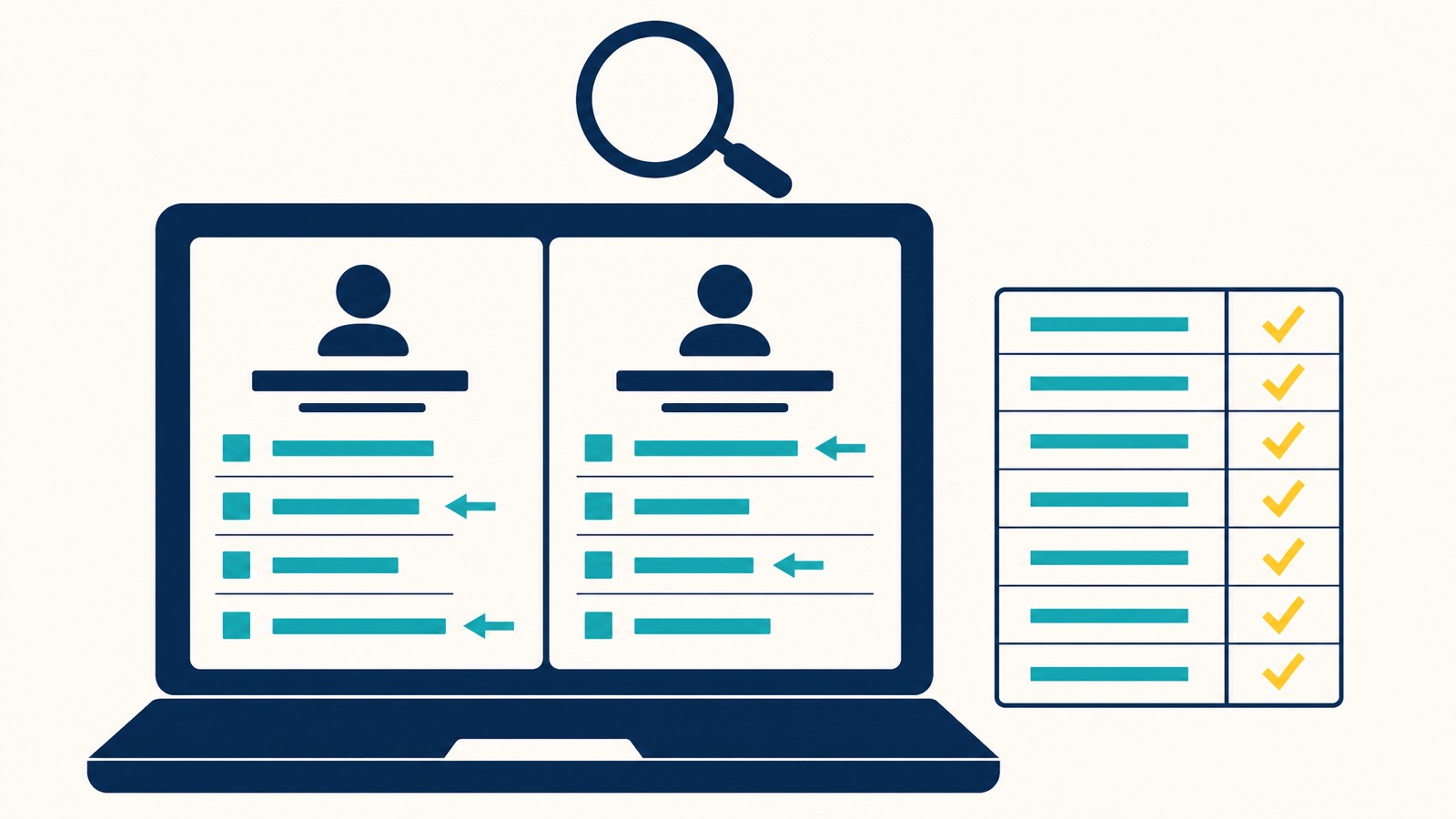 Auditing a competitor's Google Business Profile, side-by-side comparison view with differences highlighted