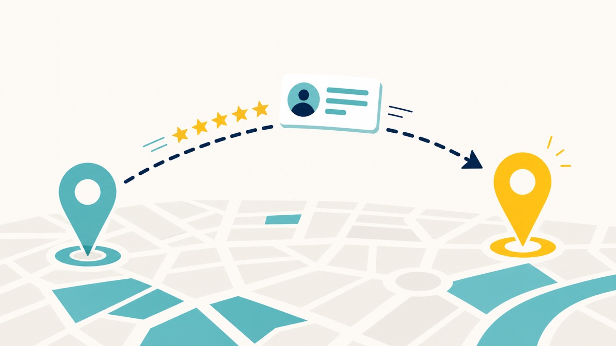 Relocating a business while keeping its Google listing: reviews and history move to the new address