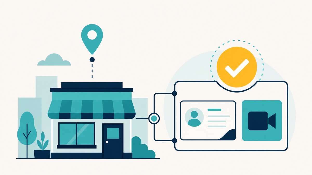 Re-verifying your business at the new address, usually by video