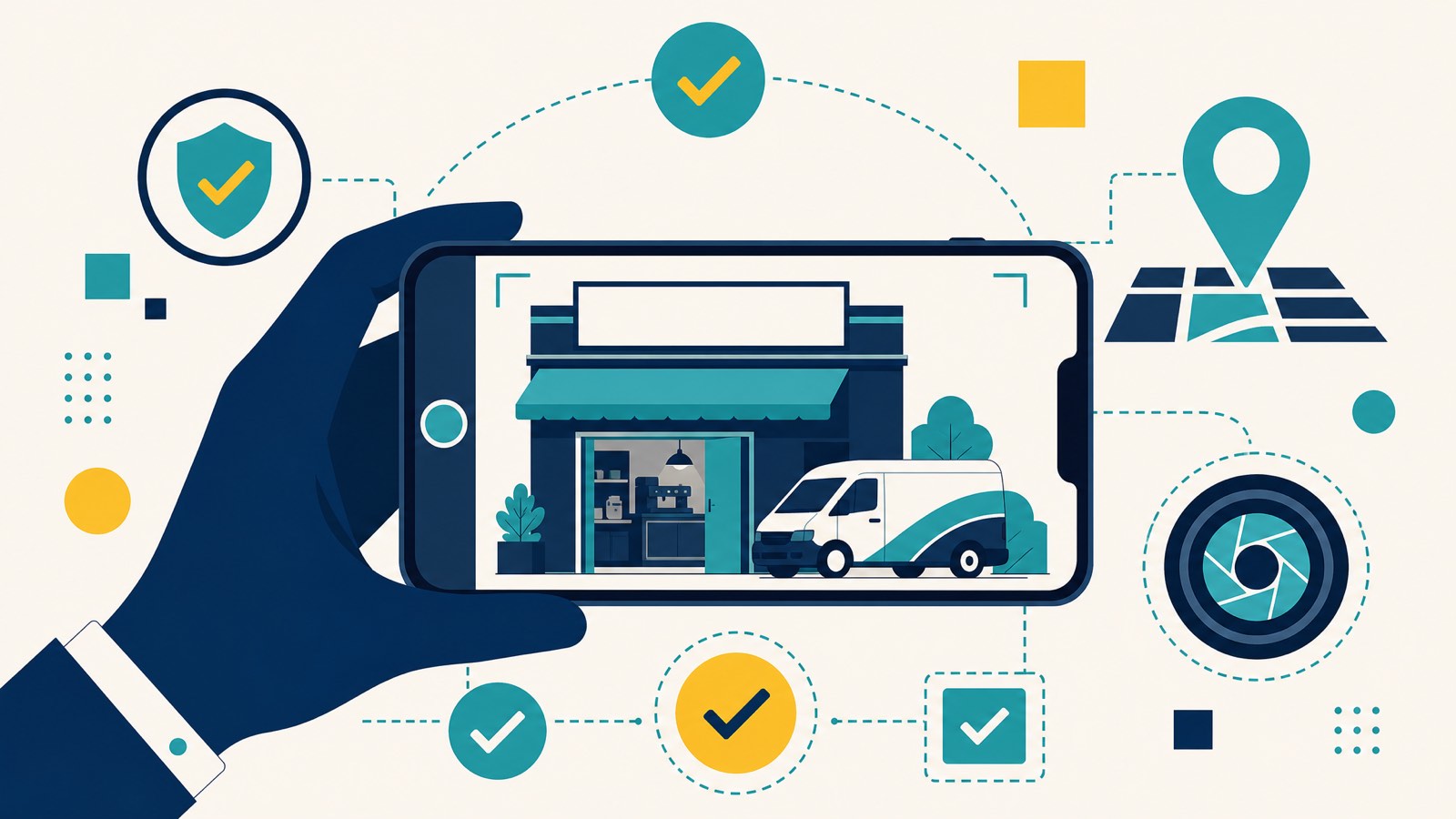 Shooting the Google Business Profile verification video, signage, premises, and branded equipment in one continuous shot