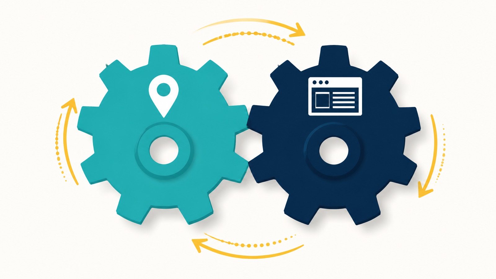 Google Business Profile and local SEO interlocking as one system