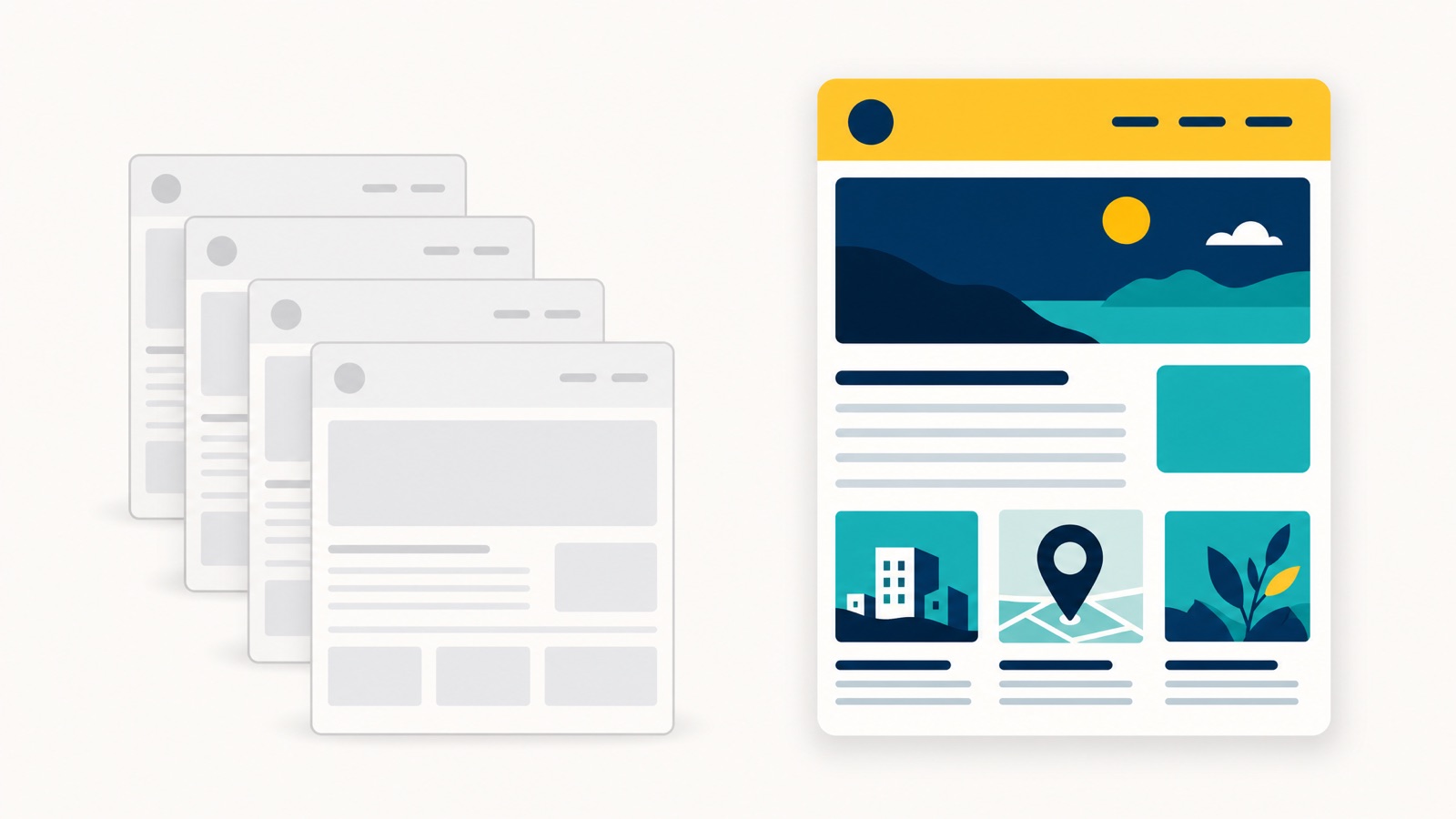 Thin duplicated doorway pages versus one genuinely useful location page