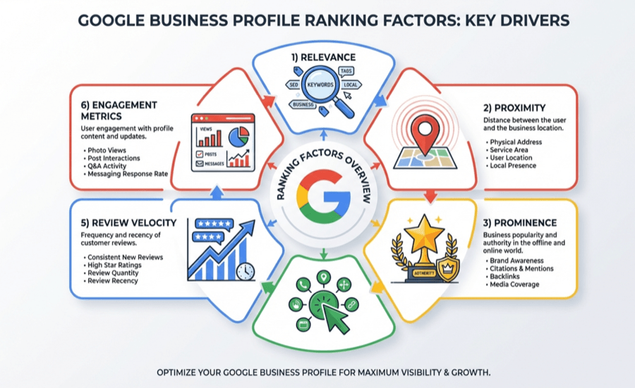 six core google ranking factors