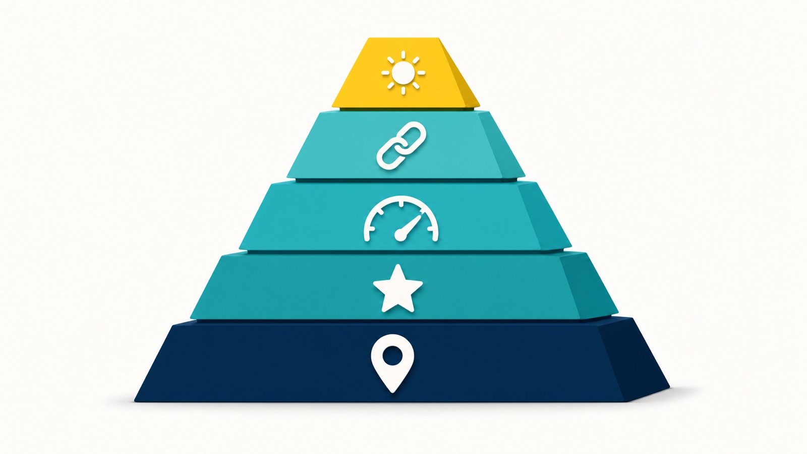 Small business SEO priorities as a layered foundation