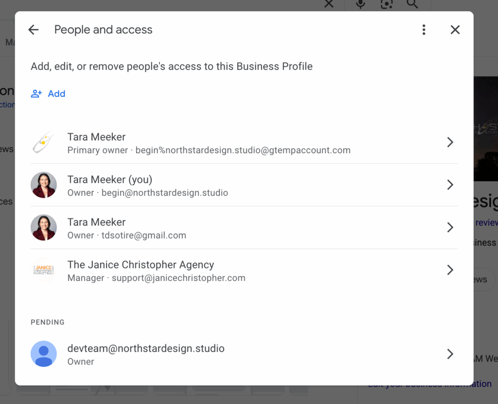 people and access