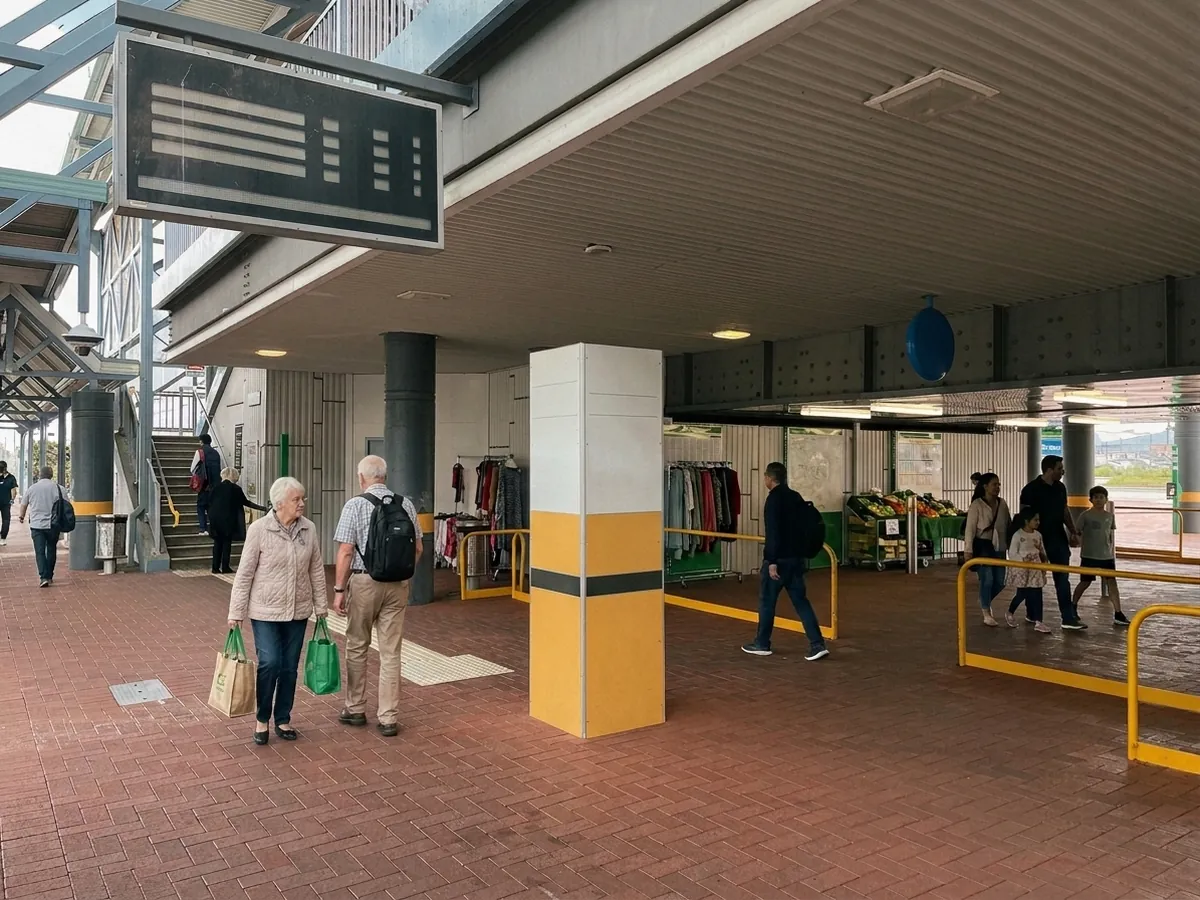 Busy pedestrian concourse at the Cannington hub in Perth, foot traffic Search Scope helps local businesses capture