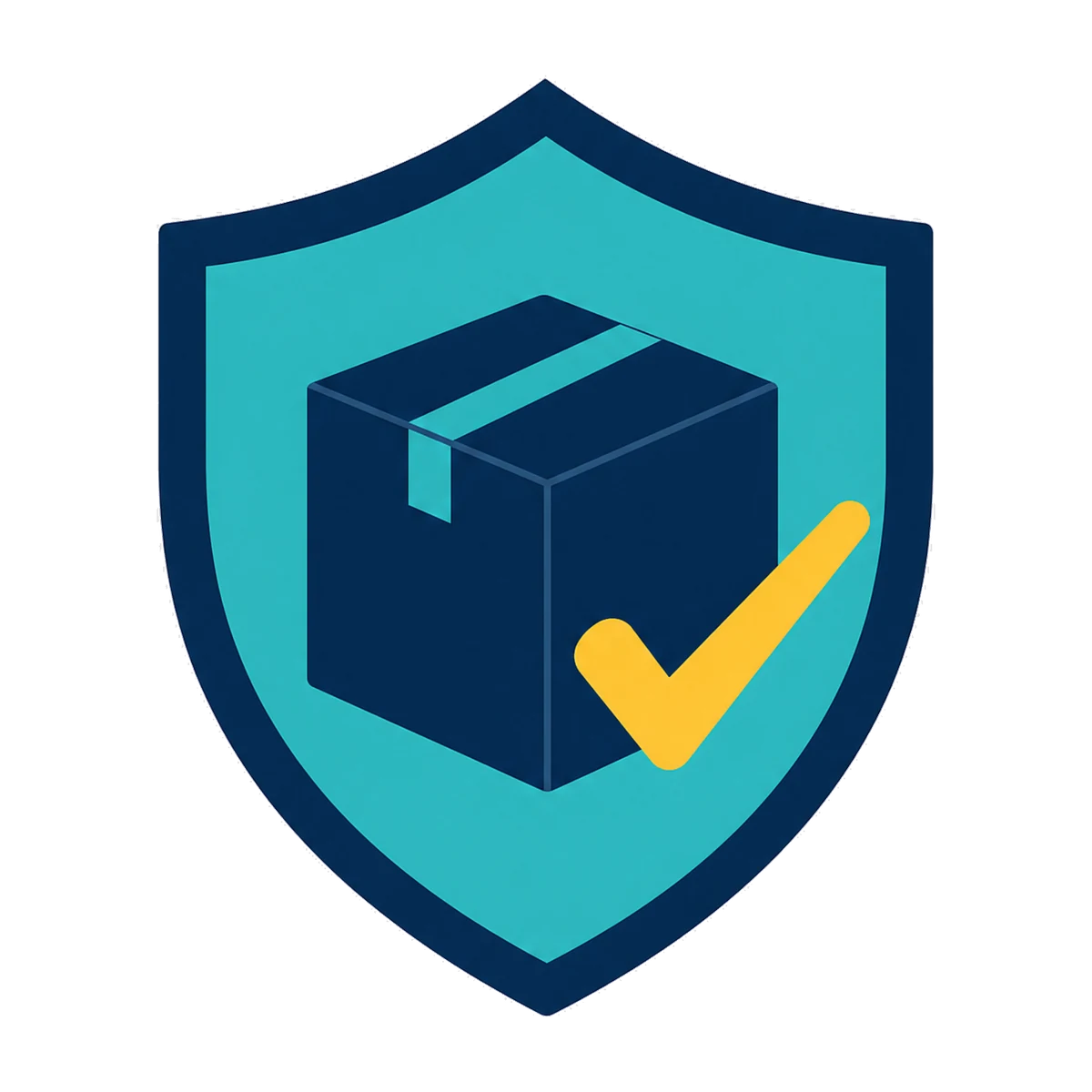 Guaranteed Merchant Center recovery: a product box inside a shield with a tick
