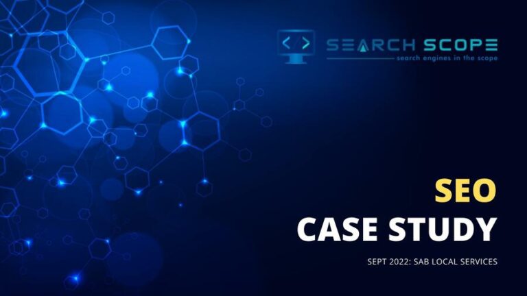 Local SEO case study: SAB Sept 2022