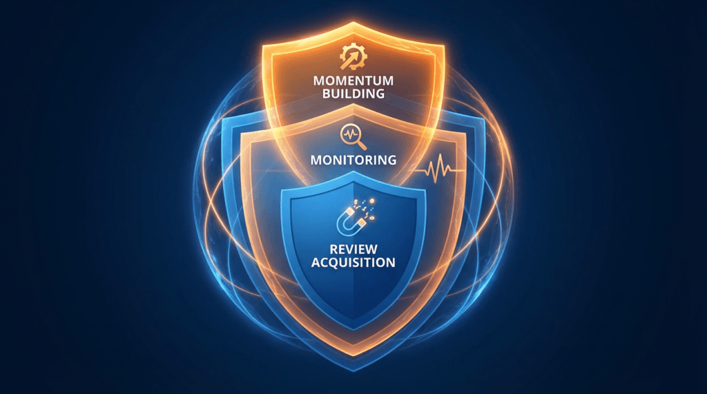 3 layers defense shield to fake reviews