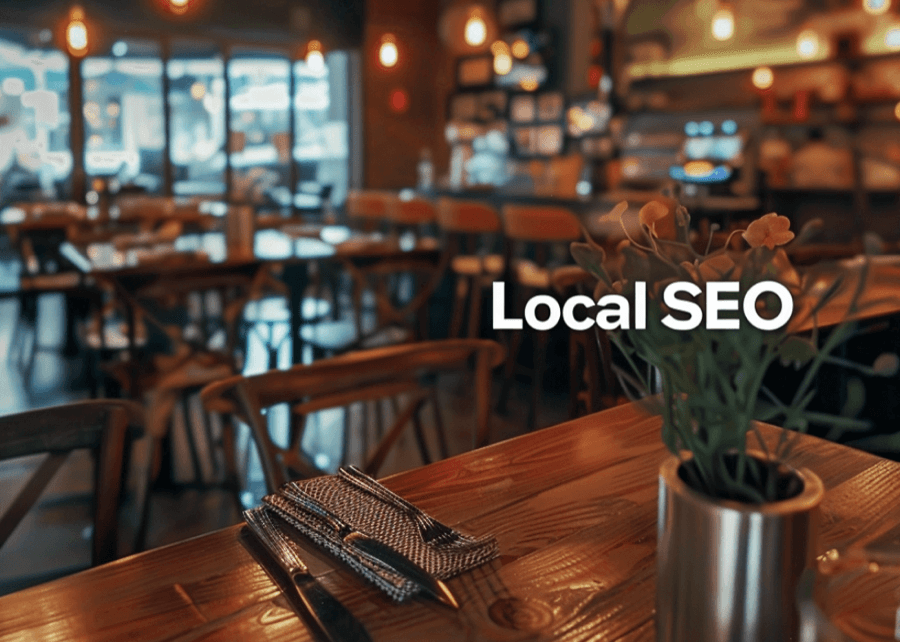 Cozy restaurant interior highlighting Local SEO strategy.