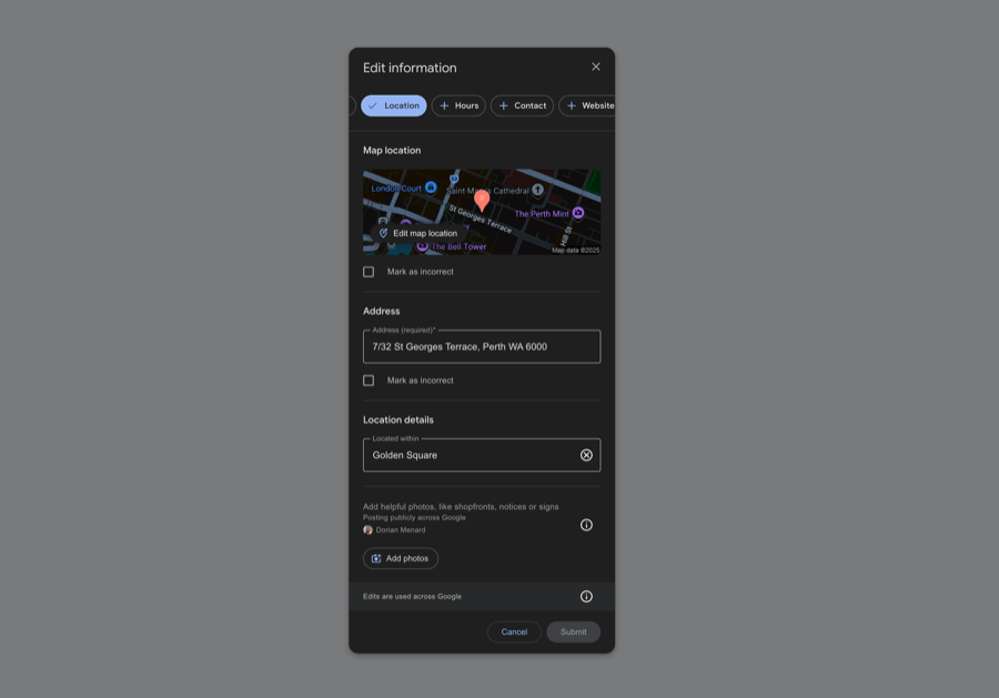 competitors can move your pin