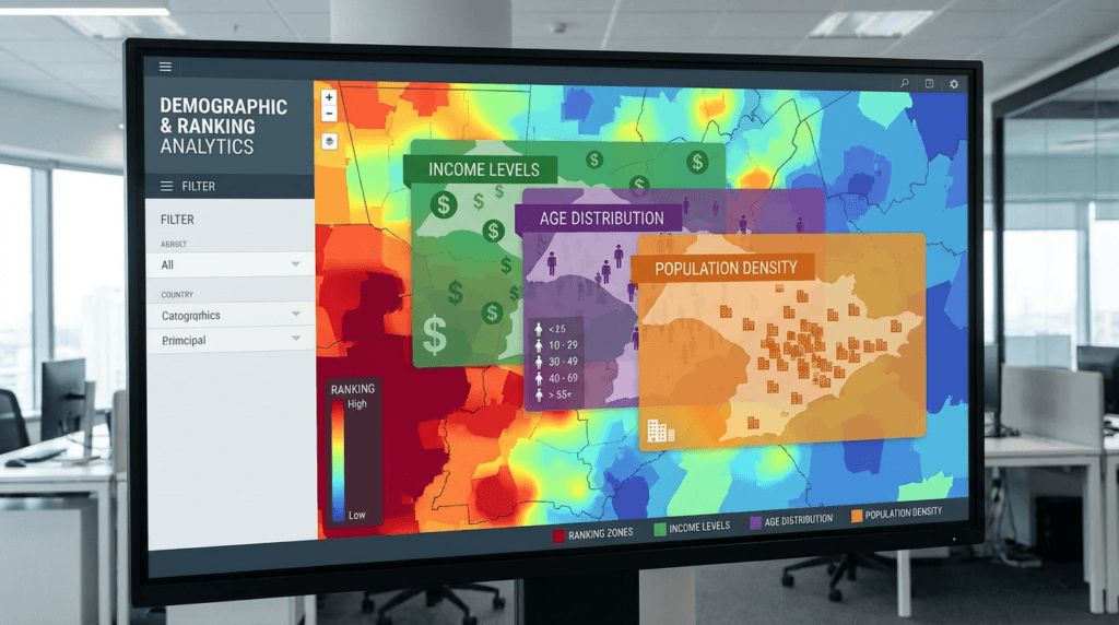 ranking heatmap with demographic data overlay show 1773293646685