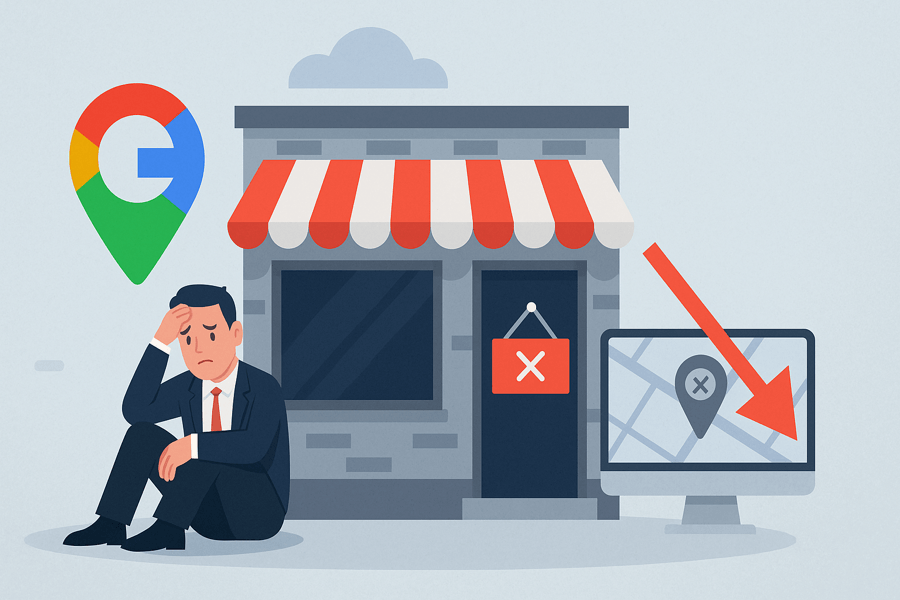 google business profile suspension illustration