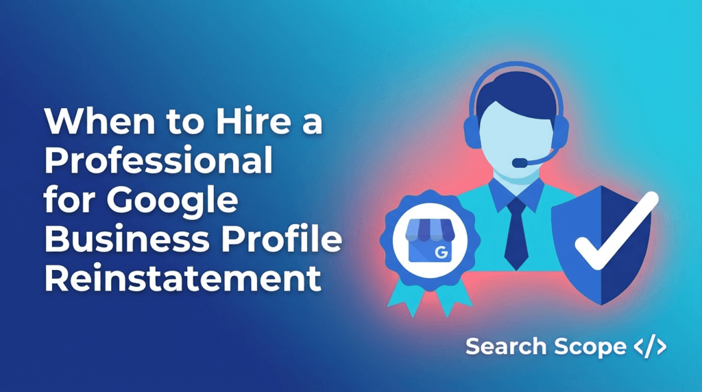 when to hire a professional for google business profile reinstatement