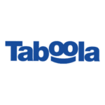 Taboola logo in blue on white background