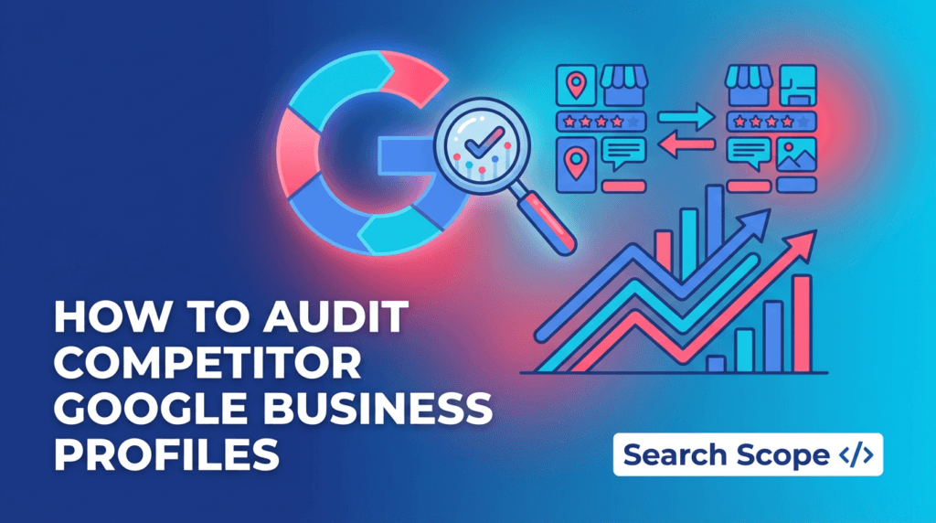 Infographic on auditing competitor Google Business profiles
