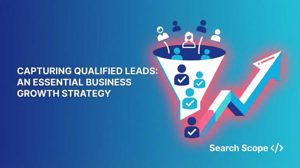Graphic on capturing leads as business growth strategy