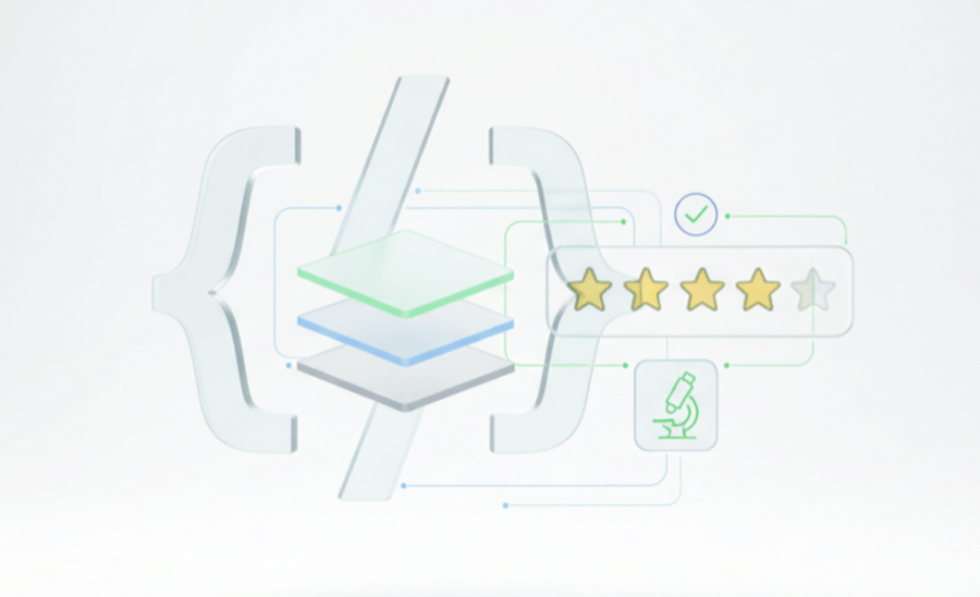 Abstract education-themed graphic with layered books and stars